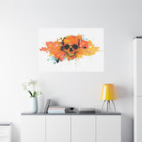 Skull Art Canvas Print – Vibrant Paint-Splash Skull Wall Decor thumbnail 78