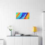 Abstract Rainbow Wave Matte Canvas Print — Vibrant Stretched Wall Art thumbnail 57