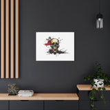 Skull Splash Art Canvas — Grunge Skull Wall Decor, Edgy Gothic Home Accent thumbnail 52