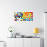 Abstract Splash Colorful Matte Canvas Wall Art – Vibrant Modern Stretched Print thumbnail 75
