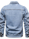 Men's Button Down Long Sleeve Denim Jacket thumbnail 3