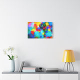 Abstract Rainbow Splash Matte Canvas Print thumbnail 48