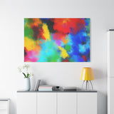 Abstract Color Burst Canvas Print — Vibrant Stretched Matte Wall Art thumbnail 99