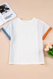 Textured Color Block T Shirt thumbnail 4