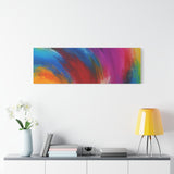 Abstract Rainbow Swirl Matte Canvas Print (Stretched) thumbnail 81