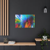 Abstract Color Explosion Matte Canvas Print thumbnail 73