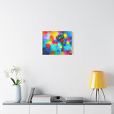 Abstract Rainbow Splash Matte Canvas Print thumbnail 45