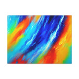 Abstract Rainbow Wave Matte Canvas Print — Vibrant Stretched Wall Art thumbnail 9