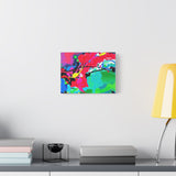 Abstract Neon Splash Matte Canvas Print — Vibrant Colorful Stretched Wall Art thumbnail 33