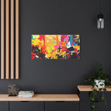 Abstract Color Splash Canvas Print - Vibrant Stretched Matte Wall Art thumbnail 76