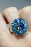 20 Carat Moissanite 925 Sterling Silver Ring thumbnail 1