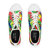 Women’s Low Top Sneakers — Colorful Paint Splat Design thumbnail 6