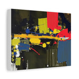 Abstract Color Splash Matte Canvas Print — Modern Stretched Wall Art thumbnail 29