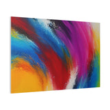 Abstract Rainbow Swirl Matte Canvas Print (Stretched) thumbnail 98