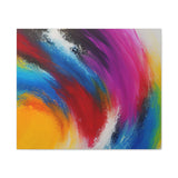 Abstract Rainbow Swirl Matte Canvas Print (Stretched) thumbnail 11