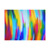 Abstract Rainbow Waves Matte Canvas Print — Vibrant Colorful Wall Art thumbnail 22