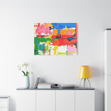 Abstract Color Splash Matte Canvas Print — Vibrant Modern Wall Art thumbnail 78