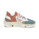 Men's Mesh Sneakers — Colorful Abstract Athletic Shoes thumbnail 4