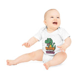 Baby Bodysuit — Cute Dinosaur “Roar Means Hello” Organic Short Sleeve thumbnail 1