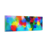 Abstract Rainbow Splash Matte Canvas Print thumbnail 68