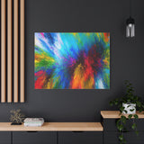 Abstract Color Explosion Matte Canvas Print thumbnail 91