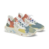 Men's Mesh Sneakers — Colorful Abstract Athletic Shoes thumbnail 1