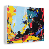 Abstract Color Splash Matte Canvas Print — Modern Stretched Wall Art thumbnail 29
