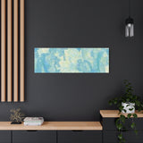 Abstract Aqua Brushstroke Canvas Print — Coastal Blue Wall Art thumbnail 82