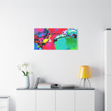Abstract Neon Splash Matte Canvas Print — Vibrant Colorful Stretched Wall Art thumbnail 75