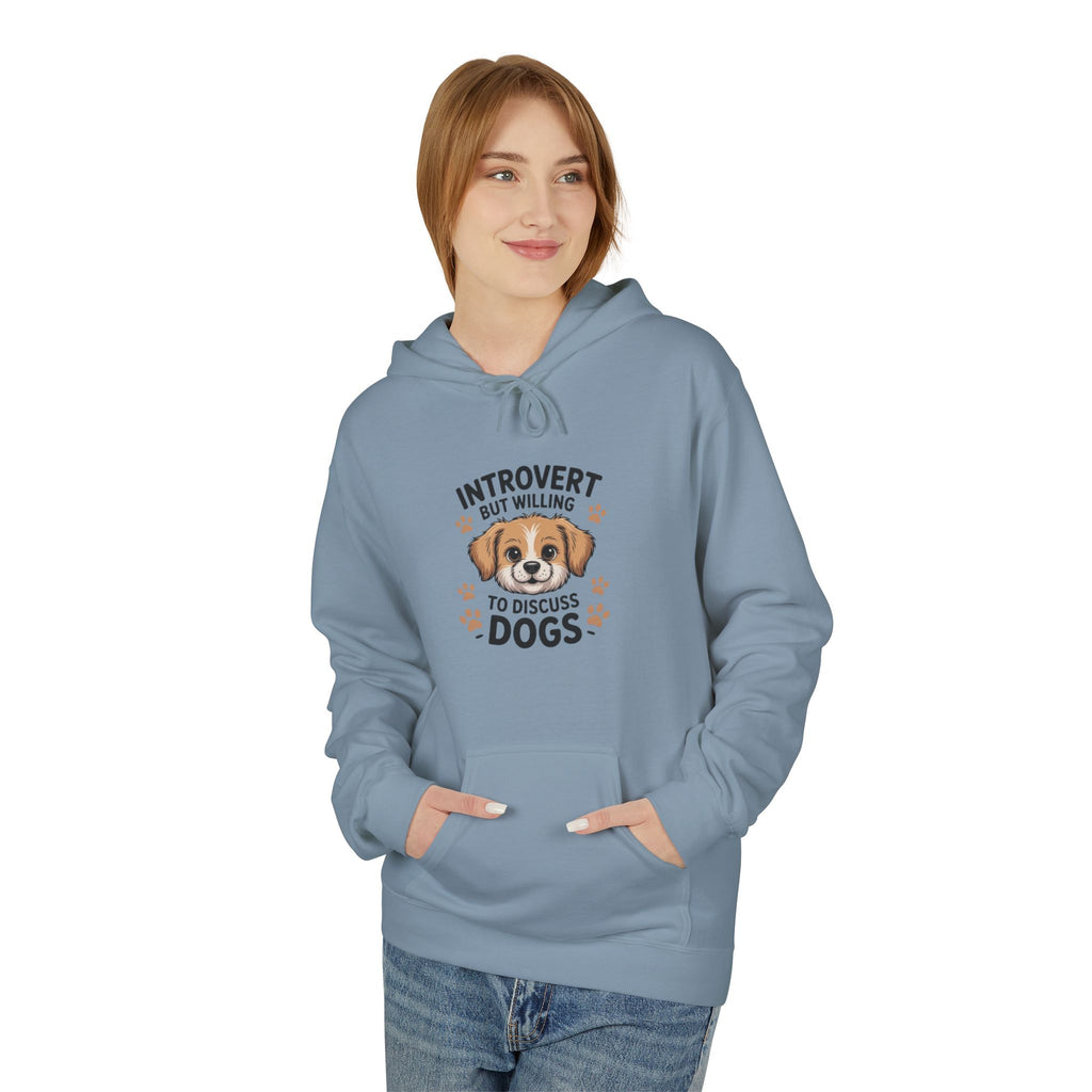 Introvert But Willing To Discuss Dogs Hoodie — Cute Dog Lover Pullover