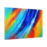 Abstract Rainbow Wave Matte Canvas Print — Vibrant Stretched Wall Art thumbnail 86