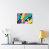 Abstract Neon Brushstroke Canvas Print — Colorful Modern Wall Art thumbnail 51