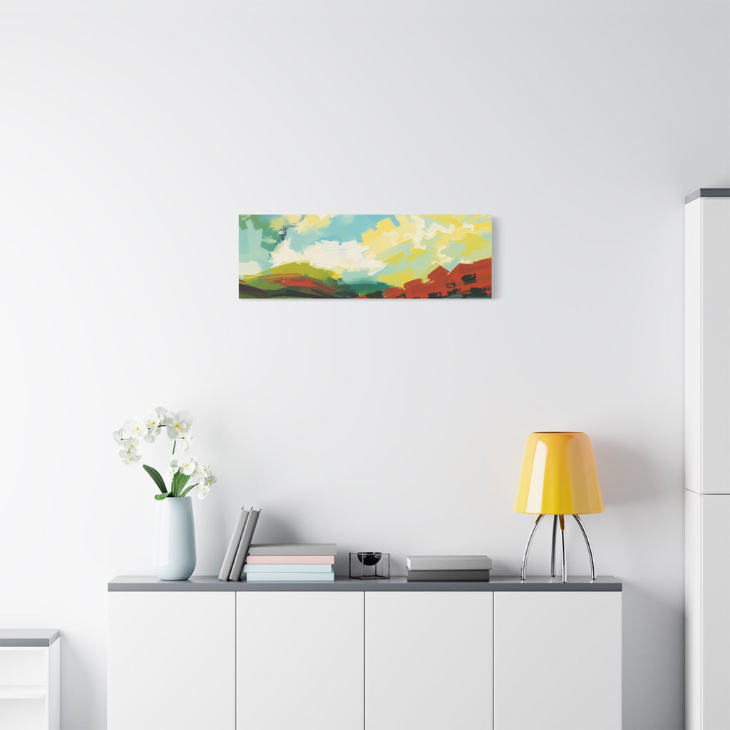 Abstract Colorful Landscape Canvas