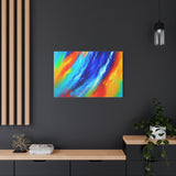 Abstract Rainbow Wave Matte Canvas Print — Vibrant Stretched Wall Art thumbnail 73
