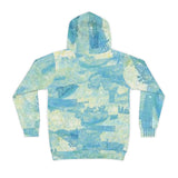 Kids Hoodie - Blue Watercolor Camo All-Over Print thumbnail 3