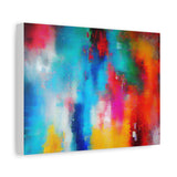 Vibrant Abstract Color Splash Matte Canvas Print thumbnail 29