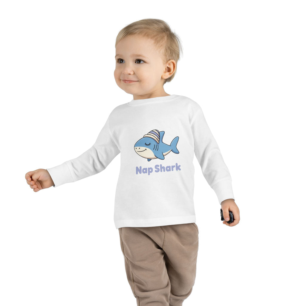 Nap Shark Toddler Long Sleeve Tee