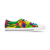 Colorful Retro Bubble Women's Low Top Sneakers thumbnail 3