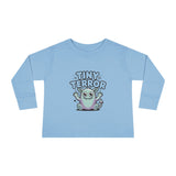 Toddler Tee — "Tiny Terror" Cute Monster Long-Sleeve Shirt thumbnail 3