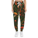 Autumn Mushroom Joggers — Forest Foliage Allover Print Athletic Pants thumbnail 5