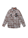Men's Distressed Plaid Button-Up Shirt thumbnail 3