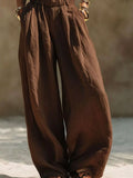 Full Size Elastic Waistband Wide Leg Pants Plus Size thumbnail 15
