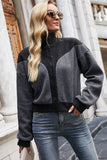 Two-Tone Collared Neck Jacket thumbnail 4