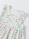 Children's Ruffle Sleeve Cartoon Print Dress thumbnail 2
