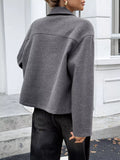 Zip-Up Dropped Shoulder Jacket thumbnail 10