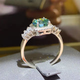 3 Carat Moissanite 925 Sterling Silver Ring thumbnail 4