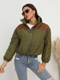 Two-Tone Zip-Up Puffer Jacket thumbnail 4