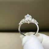 5 Carat 925 Sterling Silver Moissanite Ring thumbnail 3