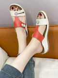 Open Toe Contrast Sandals thumbnail 2