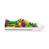 Colorful Retro Bubble Women's Low Top Sneakers thumbnail 4